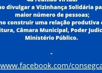 Conseg Caraguatatuba discute, nesta quarta-feira, o papel da Vizinhança Solidária