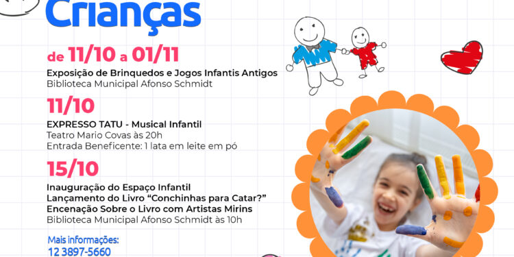 FUNDACC celebra Semana da Criança com inauguração de Espaço Infantil na Biblioteca Afonso Schmidt e Musicais infantis no Teatro Mario Covas