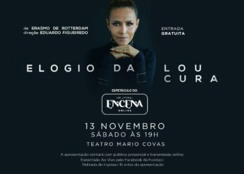 Teatro Mario Covas traz a peça ‘Elogio da Loucura’, com Leona Cavalli, no sábado (13)