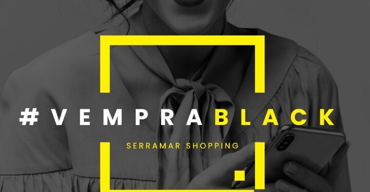 Black Friday no Serramar Shopping terá lojas abertas até a meia noite com estacionamento gratuito nesta sexta-feira (26/11) e descontos especiais até domingo 