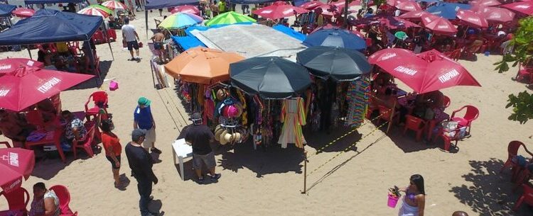 Prefeitura de Caraguatatuba usa drone e faz orientações nas praias contra ações irregulares