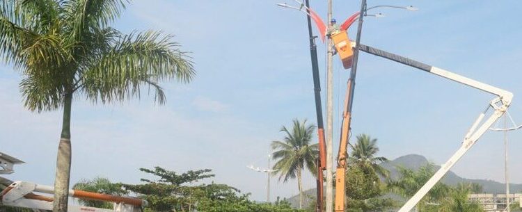 Iluminação da avenida da praia será modernizada; suportes e luminárias serão substituídos