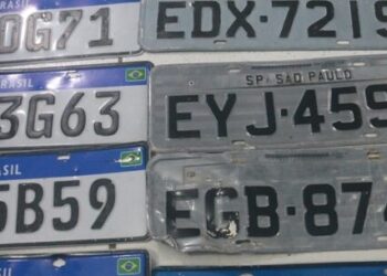 Secretaria de Mobilidade Urbana guardou placas de carros perdidas durante temporal, que podem ser resgatadas pelos proprietários