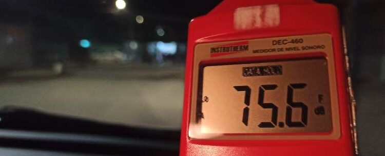 Mesmo com chuva, fiscalização da Prefeitura de Caraguatatuba atende denúncias de perturbação de sossego