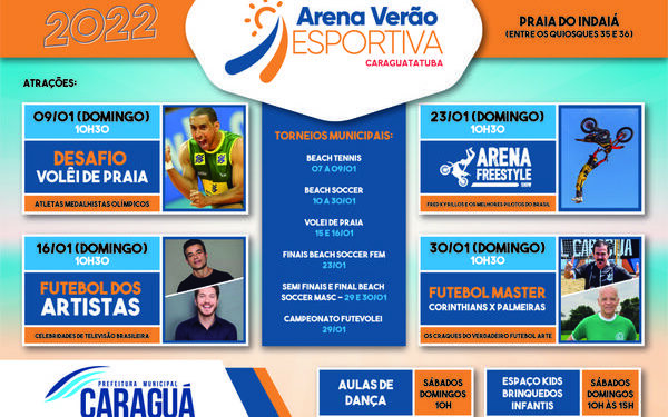 Arena Verão inicia suas atividades com desafio de Vôlei de Praia e grandes nomes da modalidade