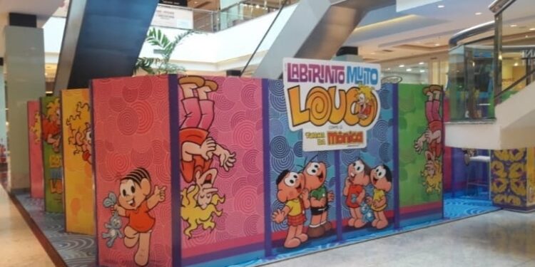 Labirinto Muito Louco com a Turma da Mônica é a nova atração do Serramar Shopping a partir do dia 13 de janeiro