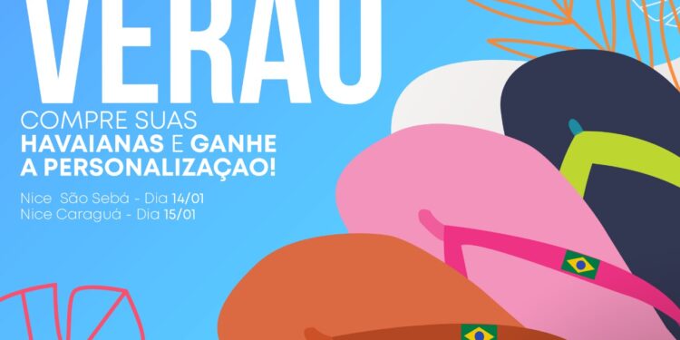 Personalização de chinelos é atração de Alto Verão em Lojas de Calçados