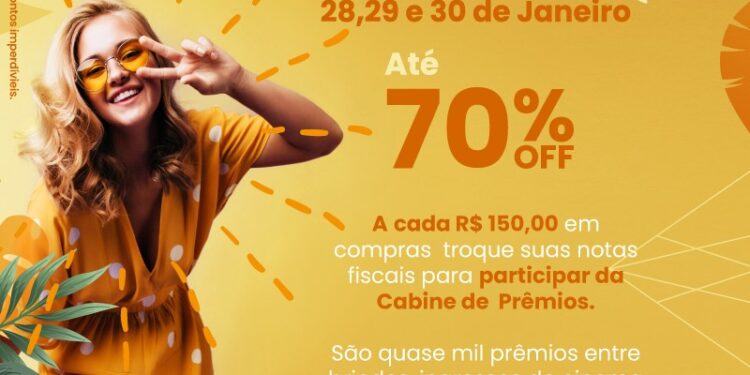 Liquida Verão no Serramar Shopping acontece nesta sexta, sábado e domingo com descontos que chegam até 70% em diversas lojas