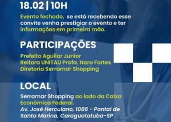 Serramar Shopping recebe evento de lançamento do Campus Avançado da Unitau nesta sexta-feira