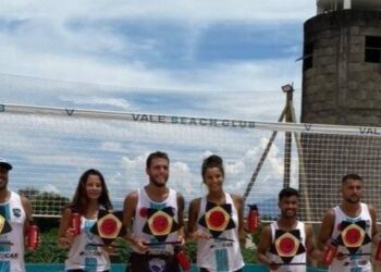 Duplas de Caraguatatuba ficam entre as primeiras no Circuito Só Tapa de Futevôlei em Tremembé