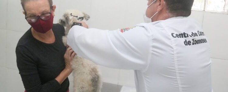 Doses de vacina antirrábica estão disponíveis no CCZ de Caraguatatuba das 9h às 14h