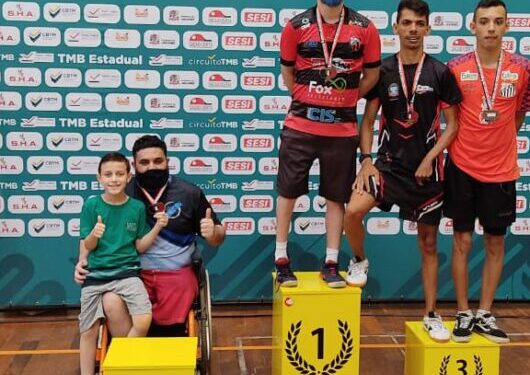 Atleta paralímpico de Caraguatatuba conquista 2º lugar na 1ª etapa do Ranking Paulista de Tênis de Mesa