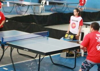 1ª etapa do Circuito Municipal de Tênis de Mesa recebe 200 atletas no CEMUG no final de semana
