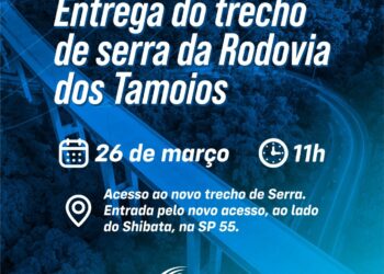 Inauguração do novo trecho de Serra da Tamoios acontece neste sábado (26) com a presença do governador João Dória