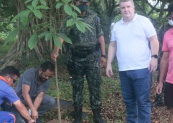Dia Nacional da Conscientização das Mudanças Climáticas tem plantio de mudas nativas nas margens do Rio Santo Antônio