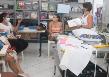 Alunas começam curso de Iniciação à Costura no Fundo Social de Caraguatatuba