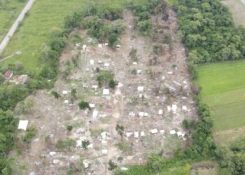 Prefeitura de Caraguatatuba fiscaliza construções irregulares em área particular no Pegorelli