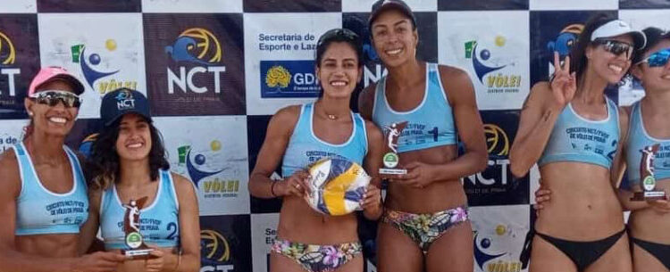 Atletas de Caraguatatuba garantem duas medalhas no 3º Circuito Brasiliense de Vôlei de Praia