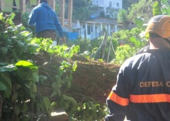 Prefeitura de Caraguatatuba e Defesa Civil avaliam estragos provocados por vendaval na cidade