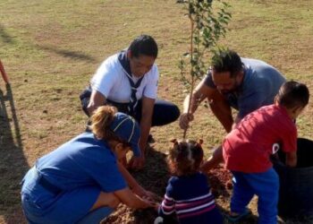 Secretaria de Meio Ambiente e Associação de Moradores promovem ação de plantio no Pontal Santamarina