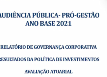 Audiência on-line aborda Pró-Gestão, relatório de governança, investimentos e avaliação atuarial do CaraguaPrev