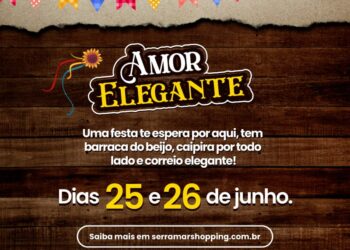 *Serramar Shopping ganha clima de Festa Junina neste fim de semana com participação de artistas e músicos locais, além de ‘Barraca do Beijo’ e ‘Correio Elegante’* 
