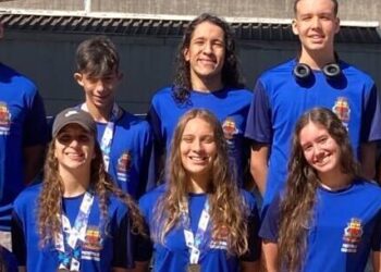 Caraguatatuba conquista sete pódios em competição de natação realizada em Santo André