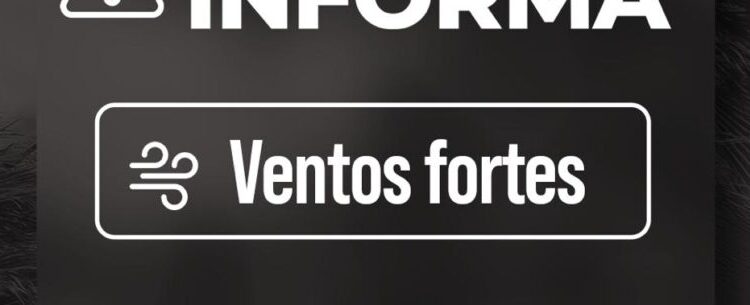 Defesa Civil alerta para chegada de ventos de até 60 km/h e frente fria