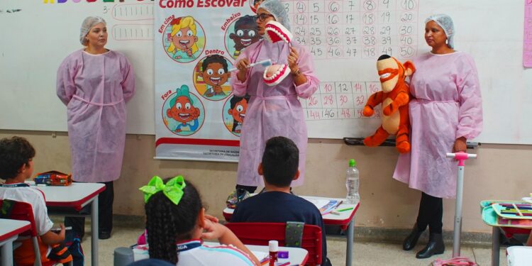 Ação de saúde bucal nas escolas municipais realiza mais de 3000 atendimentos