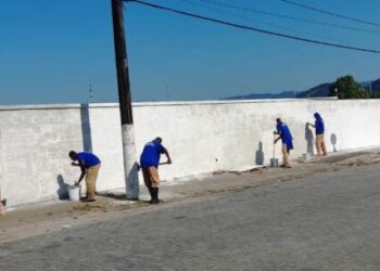 Prefeitura de Caraguatatuba inicia trabalhos de zeladoria com reeducandos do CDP