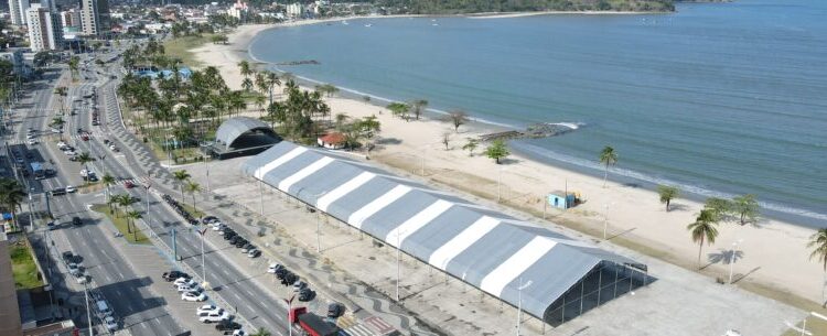 Prefeitura de Caraguatatuba reorganiza eventos devido à manutenção emergencial na tenda da Praça da Cultura