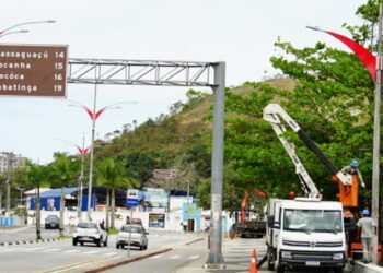 Orla da Praia do Camaroeiro fica temporariamente sem iluminação para testes nos equipamentos
