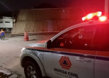 Defesa Civil de Caraguatatuba atende ocorrências provocadas por vendaval