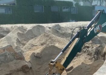 Prefeitura de Caraguatatuba revitaliza muretas da Martim de Sá