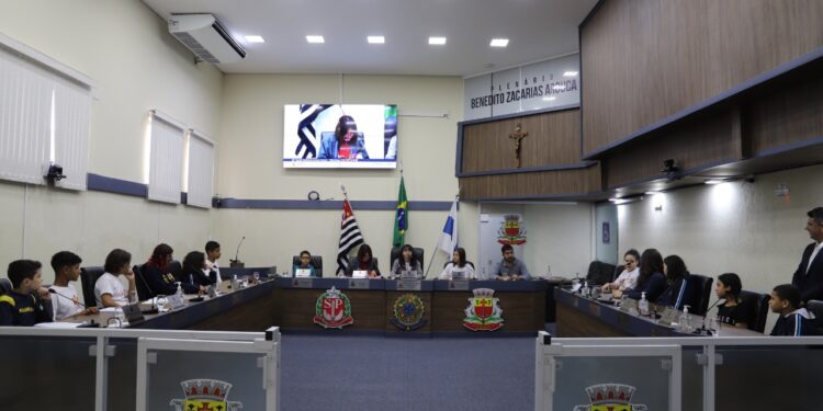 Jovens vereadores aprovam proposituras durante 2ª sessão ordinária da Câmara Jovem