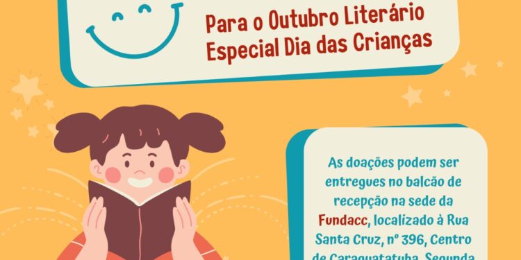 Fundacc faz campanha para arrecadação de livros para ações do ‘Outubro Literário: Especial Dia das Crianças’