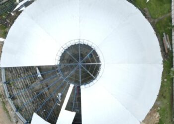 Ginásio do CIDE Sul começa a ganhar nova cobertura