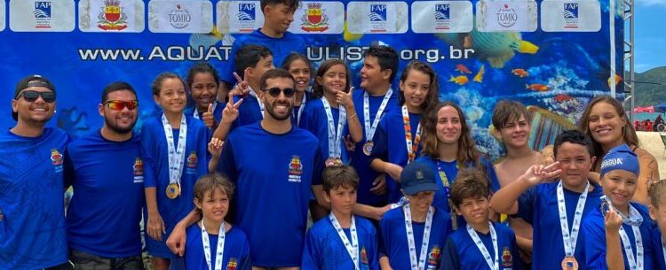 Caraguatatuba é destaque na categoria de base em provas de natação em águas abertas