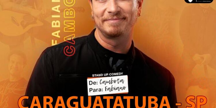 Stand up ‘De Cambota para Fabiano’ é atração no Teatro Mario Covas em Caraguatatuba