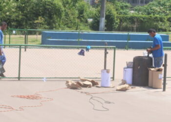 Prefeitura de Caraguatatuba revitaliza quadras de tênis do Centro Esportivo Ubaldo Gonçalves
