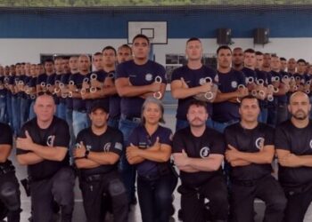 GCMs de Caraguatatuba realiza treinamento com Grupo de Intervenção Rápida que atua em presídios