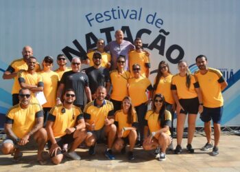 Vereador Tato Aguilar participa de Festival de Natação no Centro Esportivo Municipal