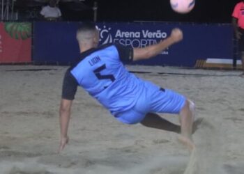 Campeonato de Beach Soccer masculino registra 22 gols no primeiro dia de competição