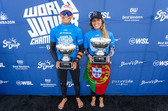 WSL MUNDIAL PRO JUNIOR: TÍTULOS DE 2022 FICAM COM PORTUGUESA E AUSTRALIANO