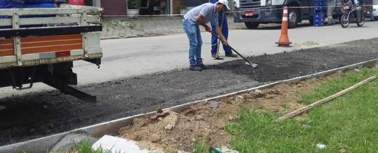 Prefeitura de Caraguatatuba realiza mais de 410 serviços de tapa-buracos em janeiro