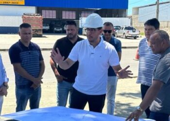 Prefeito e vereadores vistoriam obras contra enchentes na Região Sul de Caraguatatuba