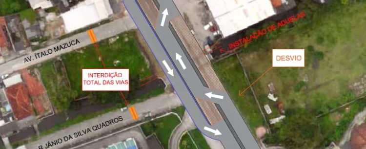 Prefeitura prepara instalação de aduelas para drenagem na Região Sul e vias serão interditadas a partir de segunda