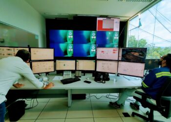 *Centro de Controle Operacional da Sabesp monitora em tempo real sistemas de água e esgotono Litoral Norte*   