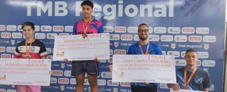 Atletas de Caraguatatuba se destacam na I Etapa da Liga Vale Paraibana de Tênis de Mesa