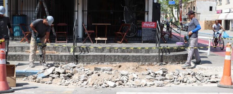 Obras da calçada acessível na Avenida Altino Arantes são iniciadas